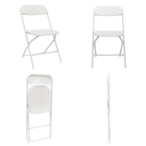 STANDARD WHITE PLASTIC FOLDING CHAIR