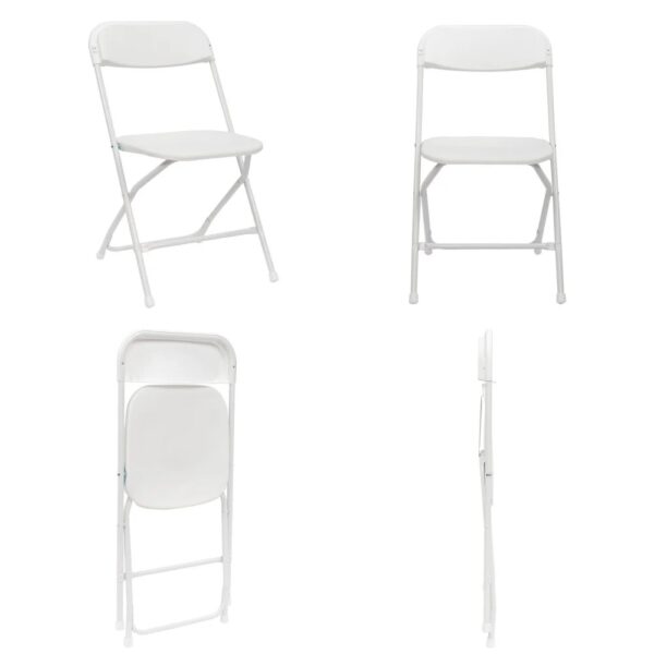 STANDARD WHITE PLASTIC FOLDING CHAIR